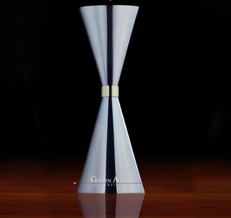 Cone-Shaped Ounce Cup, Stainless Steel Cocktail Shaker