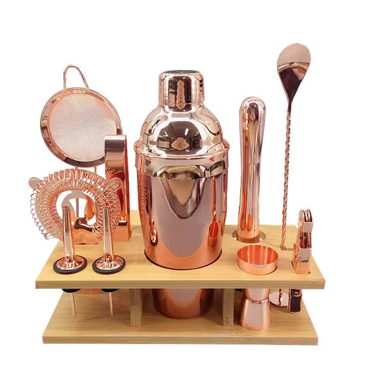 Cocktail Shaker Set with Glass Accessories